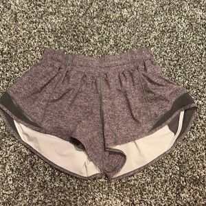 Lululemon Gray Hotty Hot Short 2.5 ins